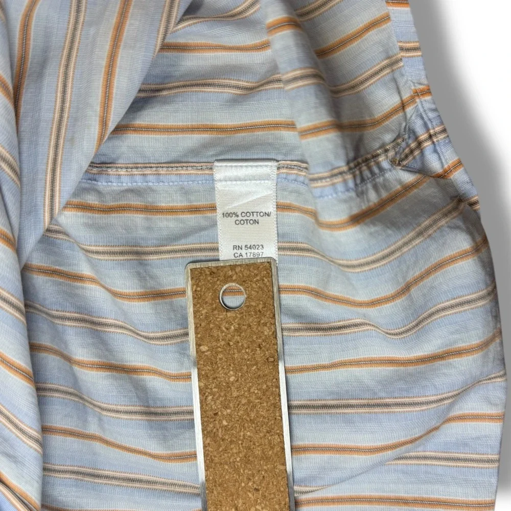 Banana Republic XL Striped Cotton Dress Shirt Classic Workwear‎ Heritage Fit